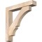 Ekena Millwork Balboa Block Smooth Bracket w/ Offset Brace, Douglas Fir, 5 1/2"W x 30"D x 30"H BKT0604X30X30BOA05SDF - alternate 1